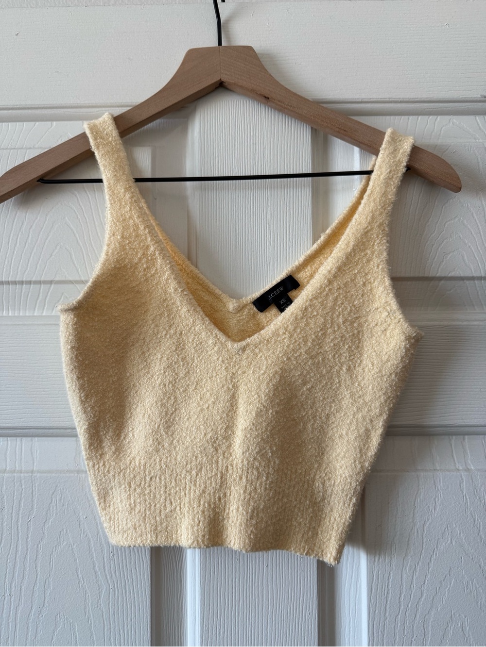 J. Crew Butter yellow cropped tank